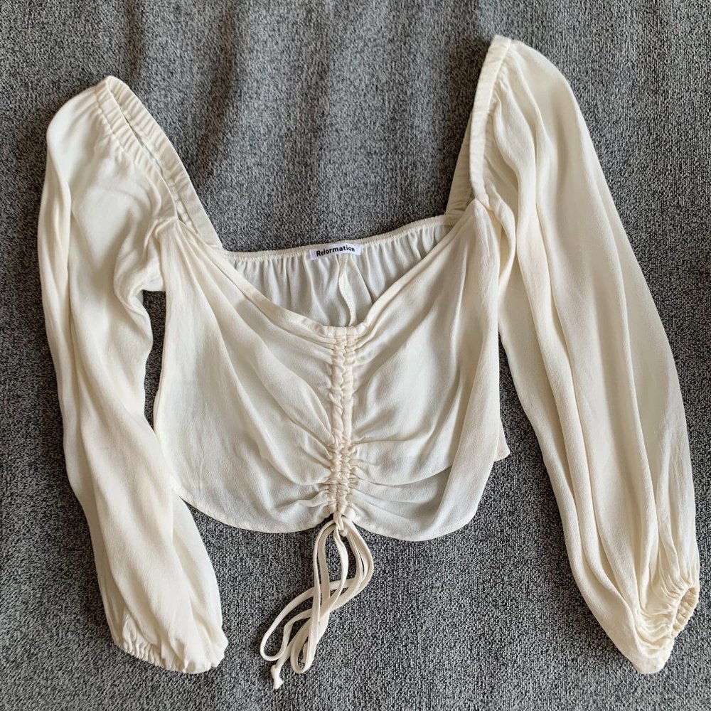 Reformation Desmond Top (Ivory)